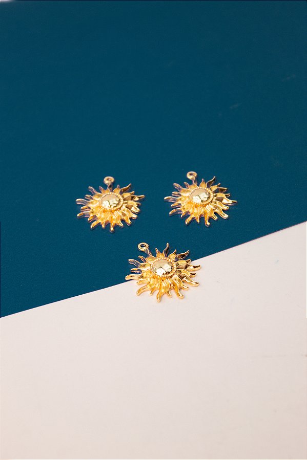 Pingente Sol Ouro - 01 Unid