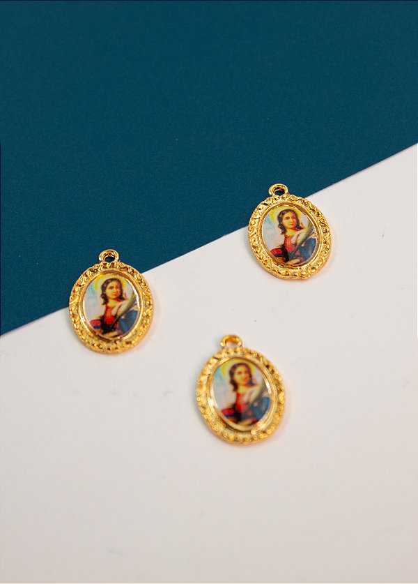 Pingente Religioso Santa Rita Ouro - 01 und