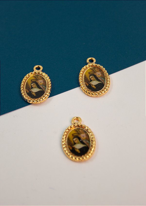 Pingente Religioso Santa Rita De Cassia Ouro - 01 und