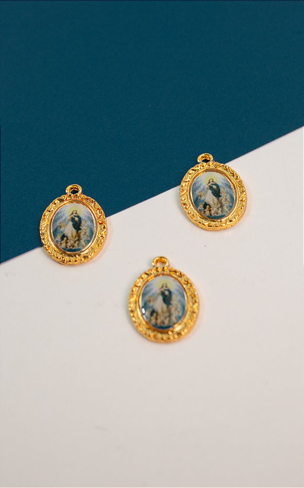 Pingente Religioso Nossa Senhora Da Imaculada Ouro - 01 und