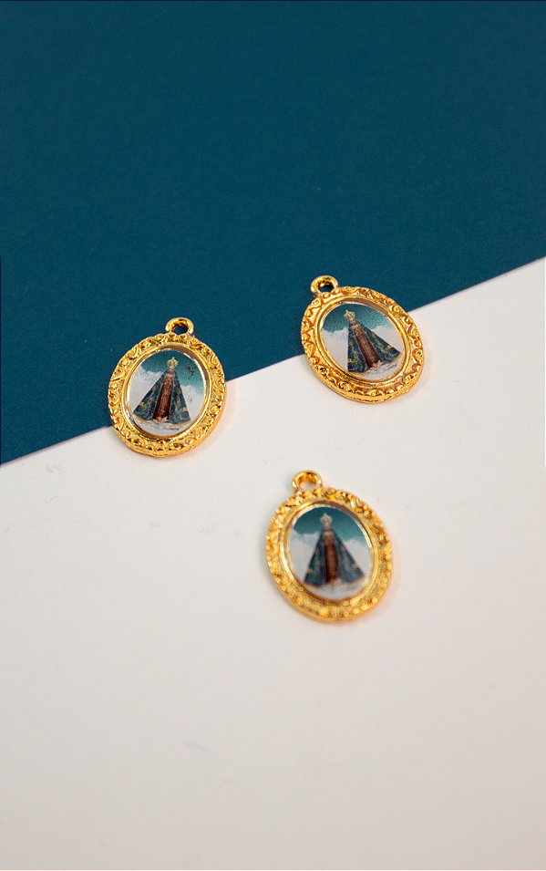 Pingente Religioso Nossa Senhora Aparecida Ouro - 01 und