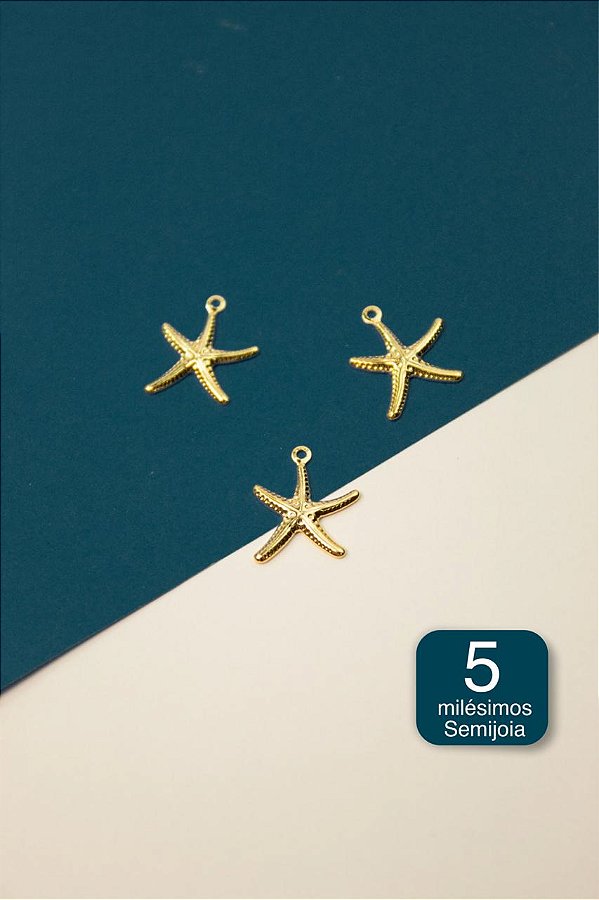 Pingente Estrela Do Mar Ouro 5 Milesimos - 01 unid