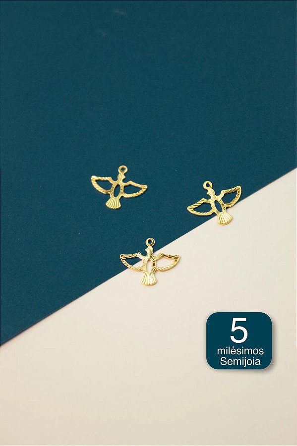 Pingente Religioso Divino Espirito Santo Ouro 5 Milesimos - 01 unid