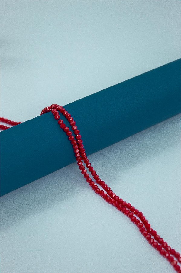 Fio Cristal 4mm Vidro Facetado - O Fio