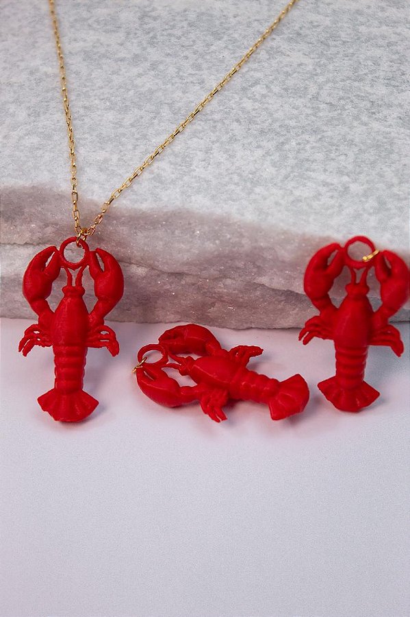Pingente Lagosta De Resina - 01 Unid