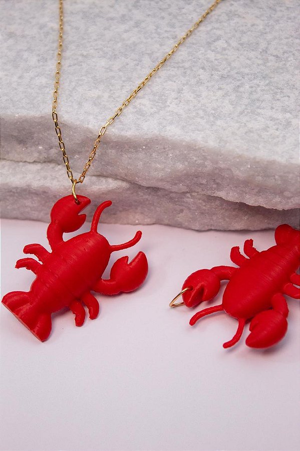 Pingente Lagosta De Resina - 01 Unid