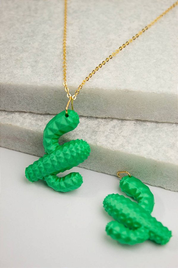 Pingente Cacto De Resina - 01 Unid