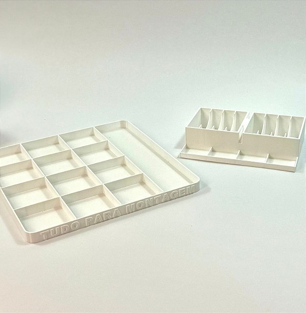 Bandeja Com 13 Divisórias + Suporte Alicate - O kit