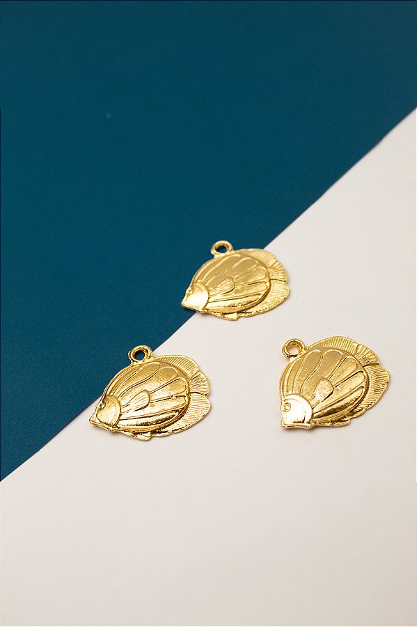 Pingente Peixe Ouro - 01 Unid