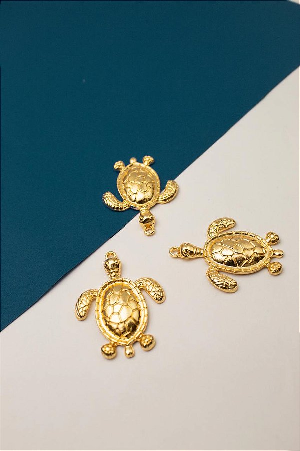 Pingente Tartaruga Ouro - 01 Unid