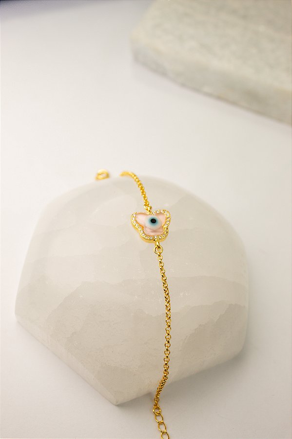 Pulseira Borboleta Ouro - 01 Unid