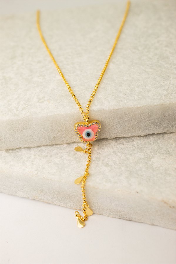 Colar Borboleta Ouro - 01 Unid