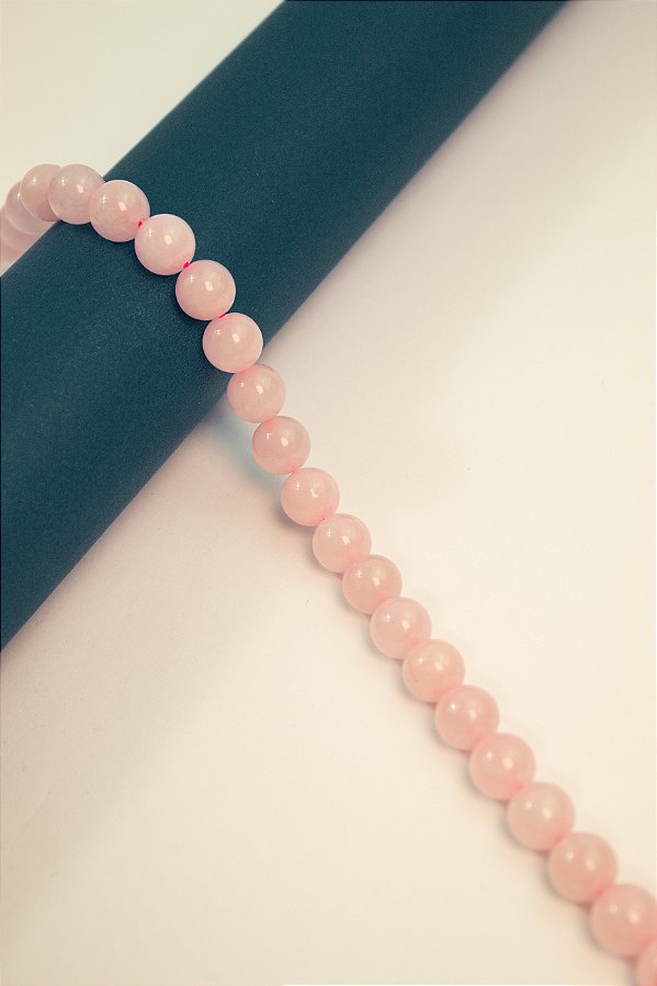 Fio Pedra 10mm Quartzo Rosa - 01 fio