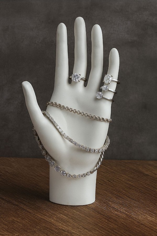 Expositor Mao - Branco - 01 Unid