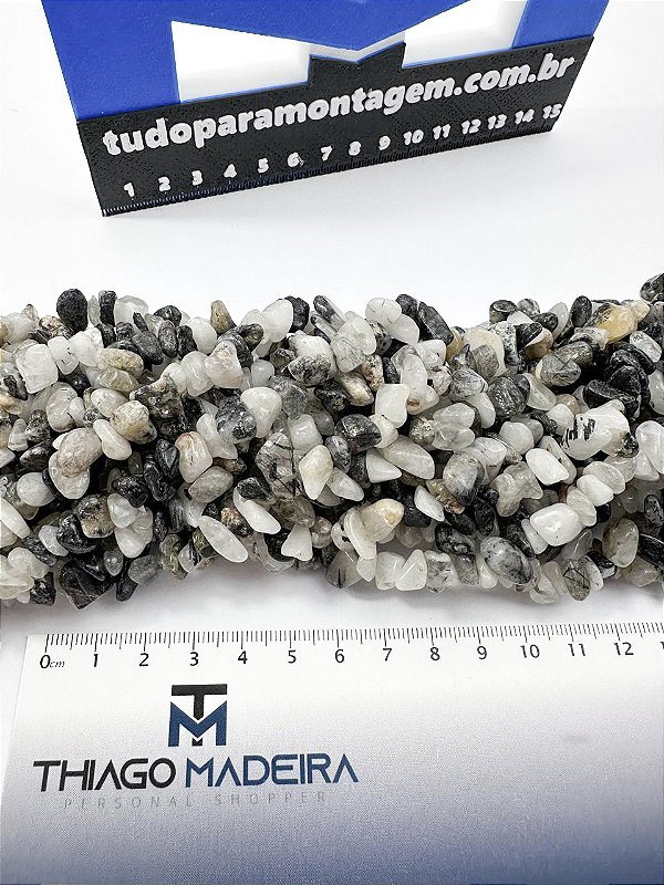 Fio Cascalho Quartzo Negro - O Fio