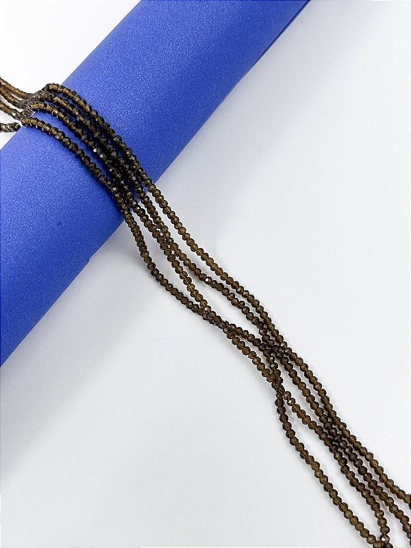 Fio Cristal 2Mm Vidro Facetado - O Fio