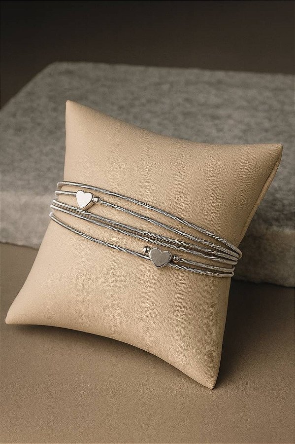 Corda De Violao Com Coracao Prata - 01 Metro Com Fecho