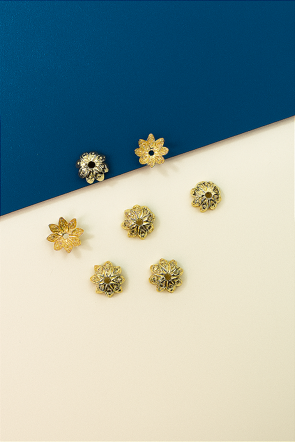 Tulipa Margarida 10Mm Ouro - 10 Pçs