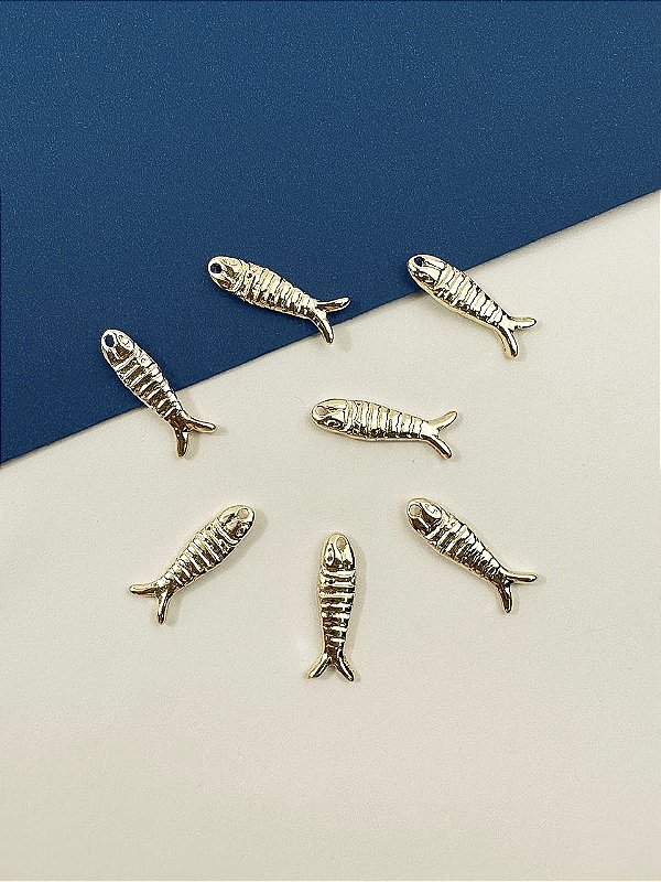 Pingente Peixe Ouro - 01 Unid