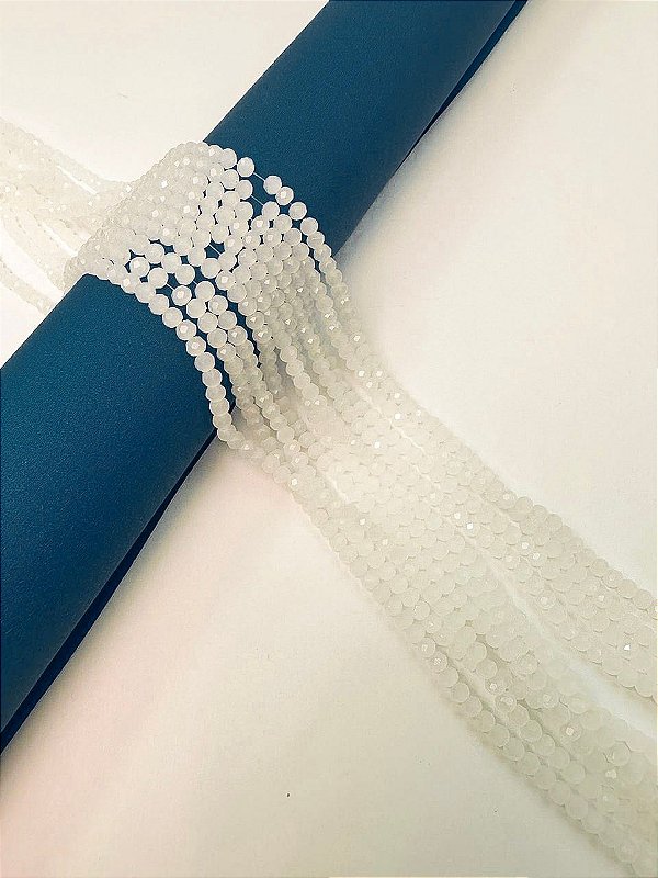 Fio Cristal 4mm Vidro Facetado - O Fio