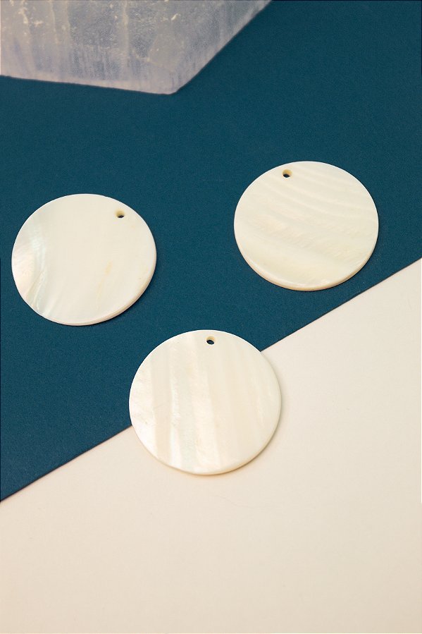 Pingente Redondo Madreperola - 01 und