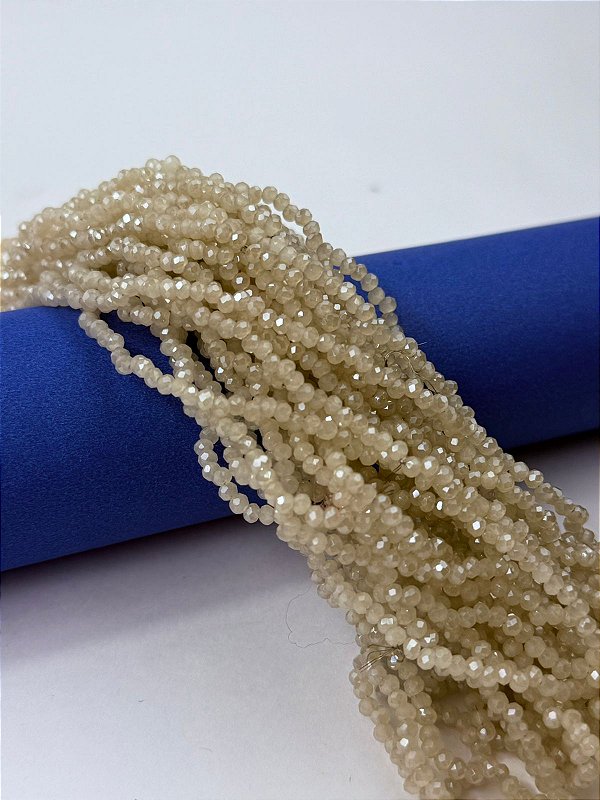 Fio Cristal 2mm Vidro Facetado - O Fio