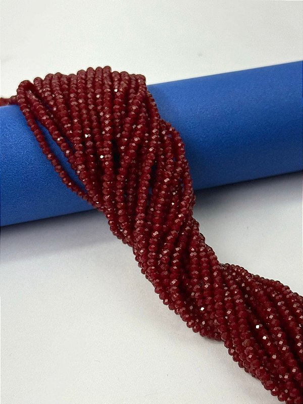 Fio Cristal 2mm Vidro Facetado - O Fio