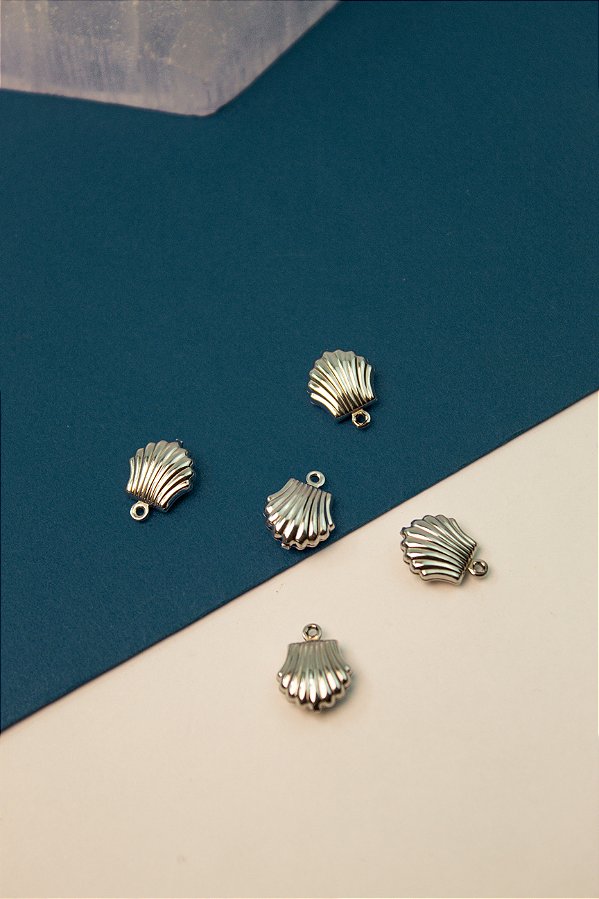 Pingente Concha Aço Inox - 01 unid