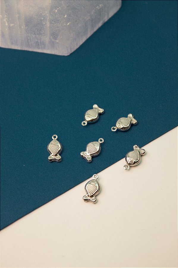 Pingente Peixe Aço Inox - 01 unid