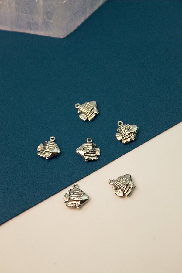 Pingente Peixe Aço Inox - 01 unid