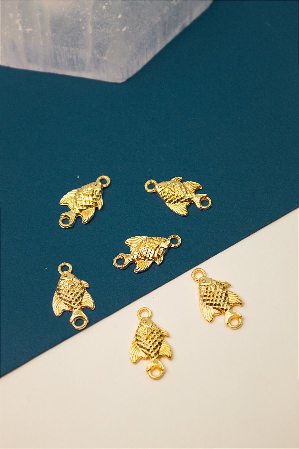 Pingente Peixe Ouro - 01 Unid