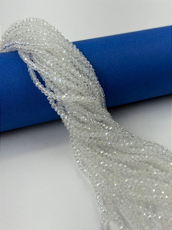 Fio Cristal 2mm Vidro Facetado - O Fio
