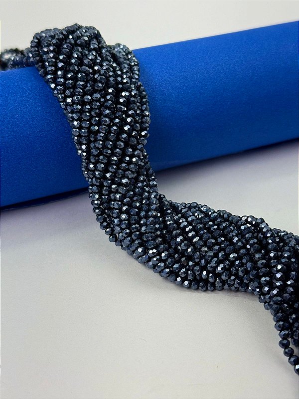 Fio Cristal 2Mm Vidro Facetado - O Fio