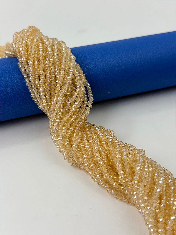 Fio Cristal 2Mm Vidro Facetado - O Fio