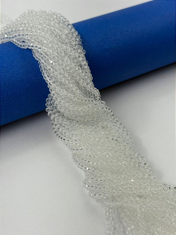 Fio Cristal 2Mm Vidro Facetado - O Fio