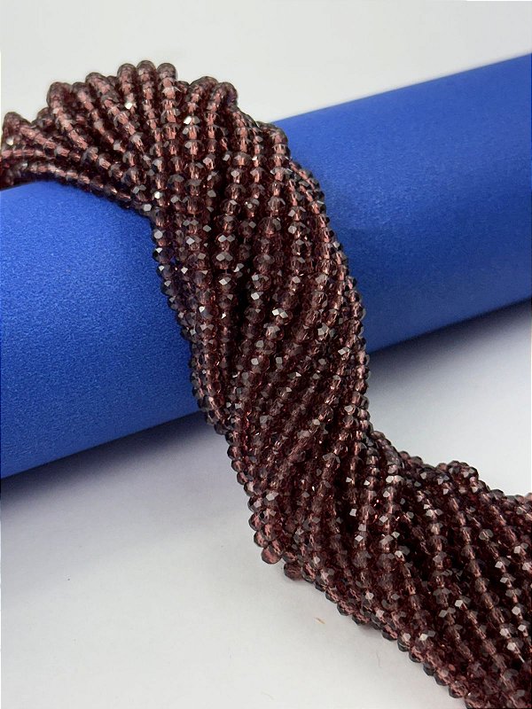 Fio Cristal 2Mm Vidro Facetado - O Fio