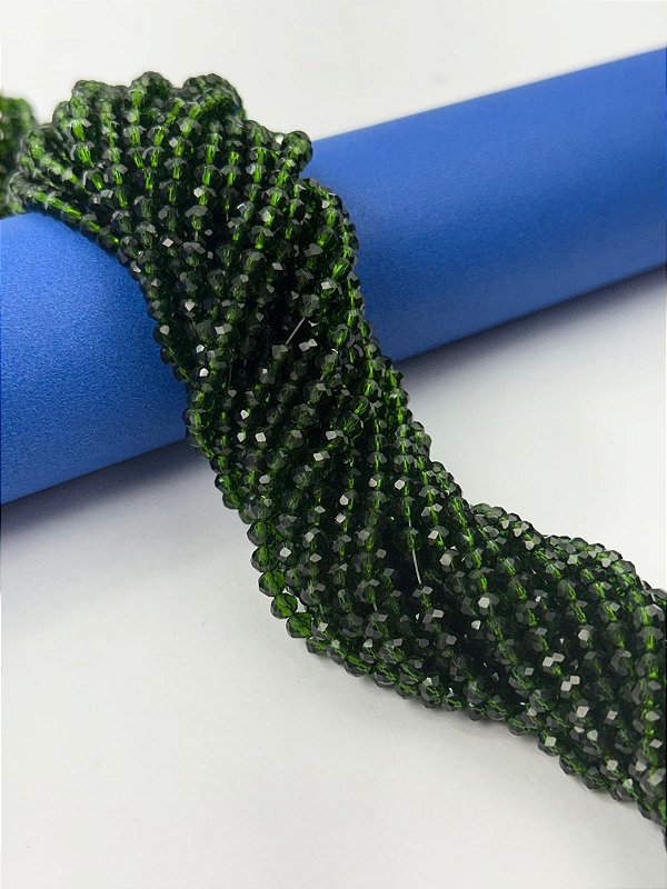 Fio Cristal 4Mm Vidro Facetado - O Fio