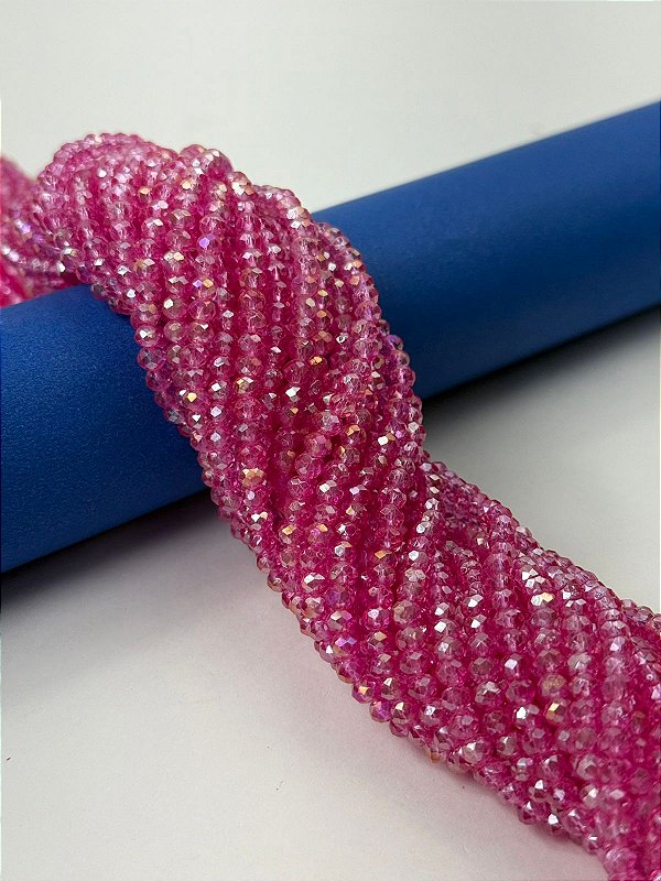 Fio Cristal 4Mm Vidro Facetado - O Fio