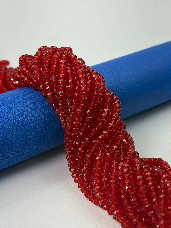 Fio Cristal 4Mm Vidro Facetado - O Fio