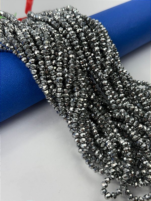 Fio Cristal 4Mm Vidro Facetado - O Fio