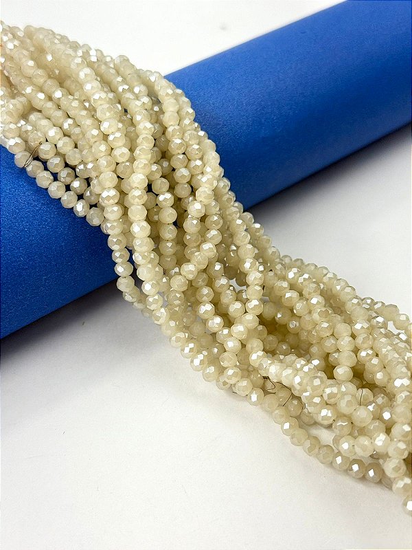 Fio Cristal 4Mm Vidro Facetado - O Fio