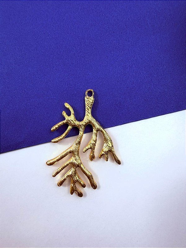 Pingente Coral Ouro - 01 Unid