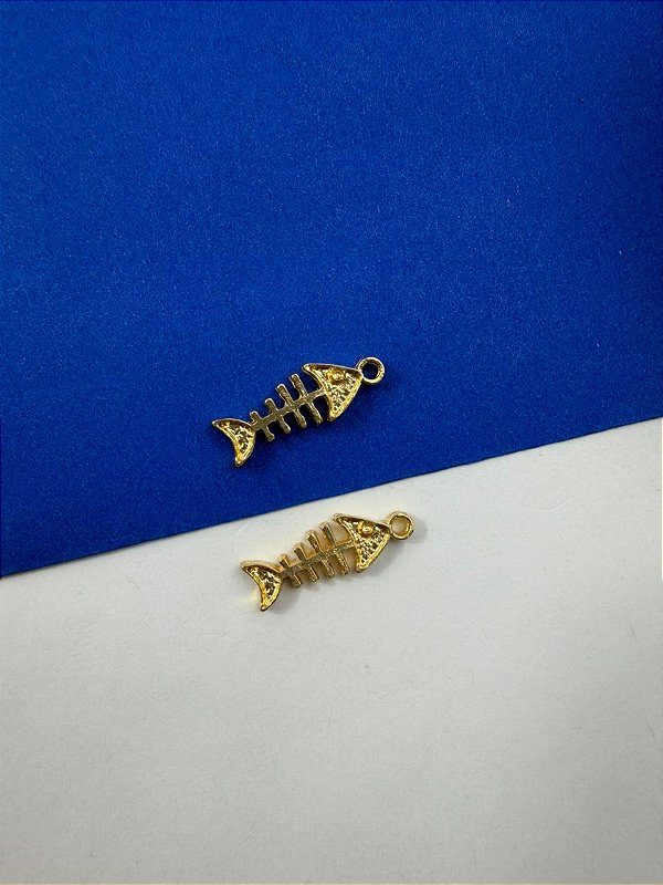 Pingente Peixe Ouro - 01 Unid