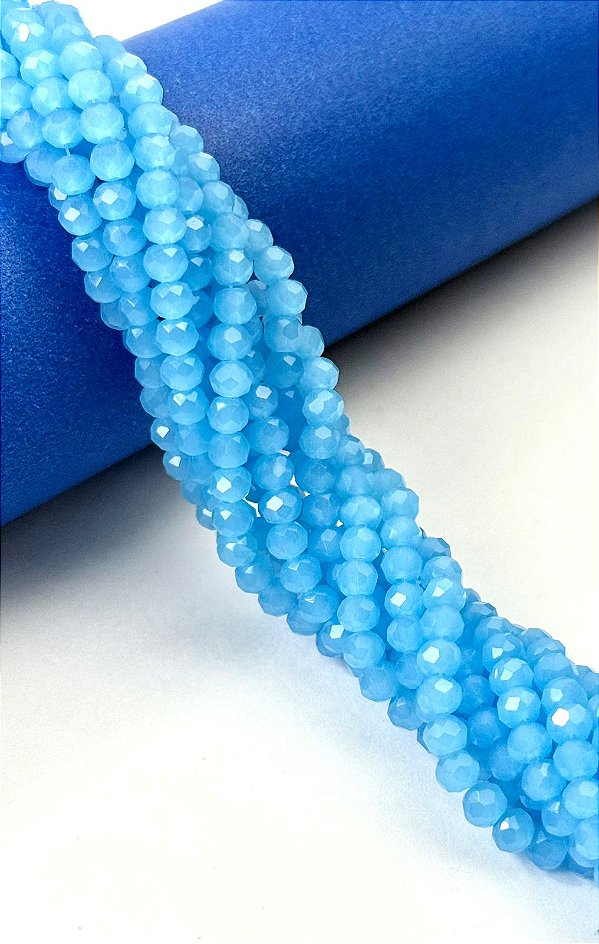 Fio Cristal 4Mm Vidro Facetado - O Fio