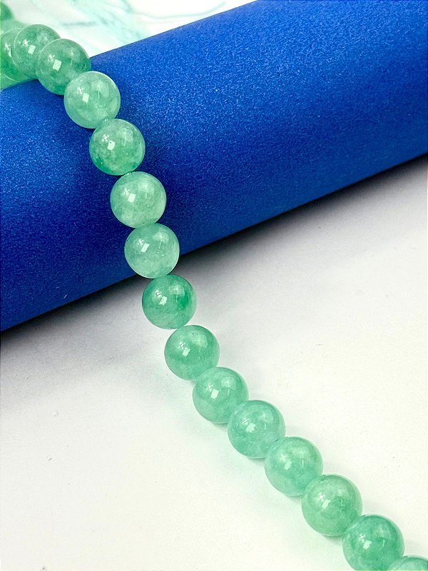 Fio Pedra 10Mm Quartzo Verde - O Fio