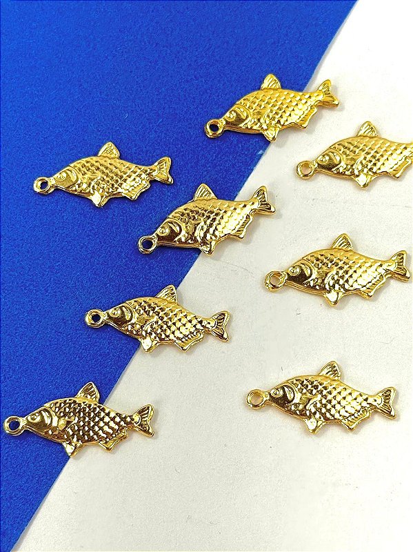 Pingente Peixe Ouro - 01 Und