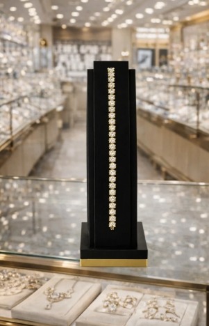 Expositor de pulseiras com design moderno e acabamento sofisticado - 01 unid