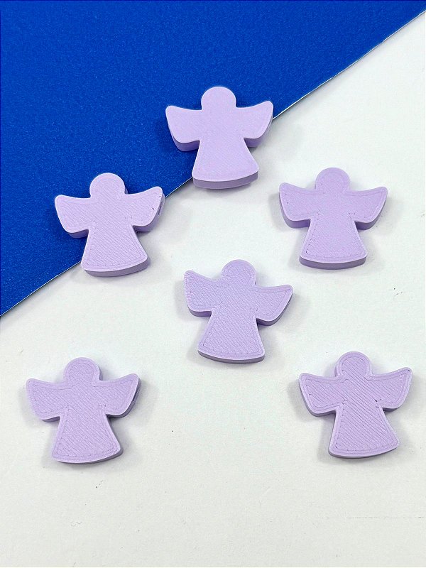 Pingente Anjo Horizontal De Resina - 01 UNID