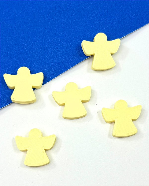 Pingente Anjo Horizontal De Resina - 01 UNID