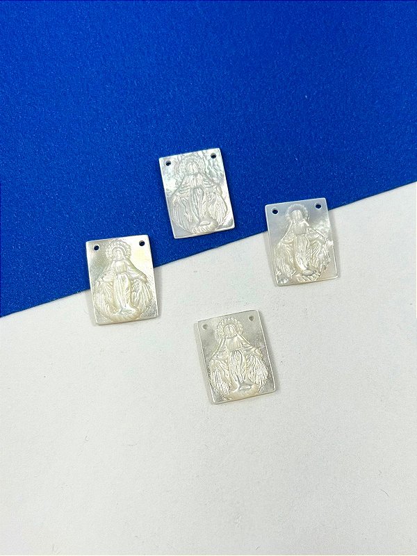 Escapulario Madreperola Nossa Senhora das Graças - 01 unid